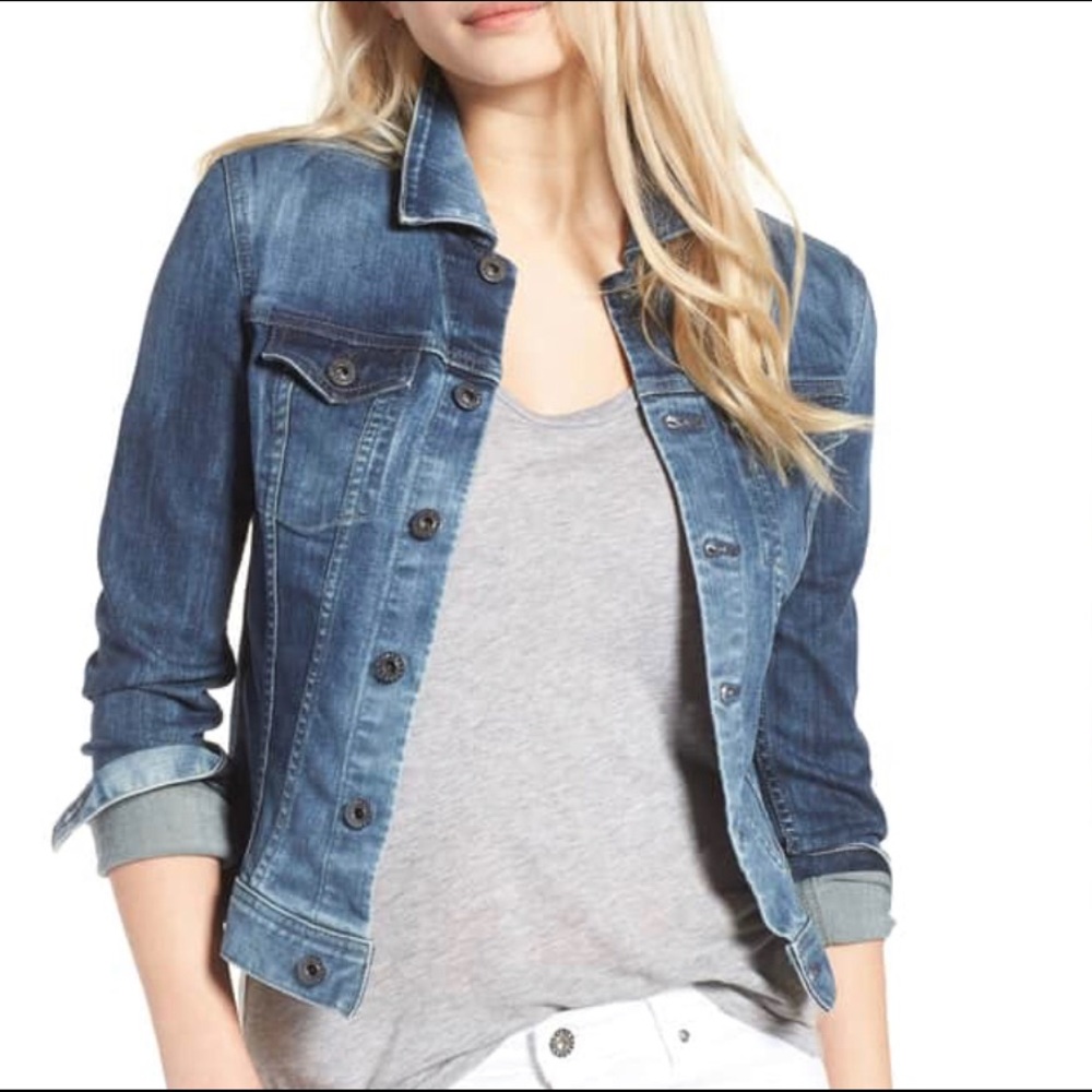 AG ‘Robyn’ Denim Jacket Distressed Stonewash NWOT